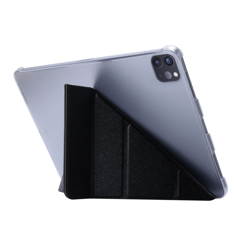 Silk Texture Deformation Flip Leather Case with Three-folding Holder, For iPad Air 11 2024 / Air 2022 / 2020 10.9