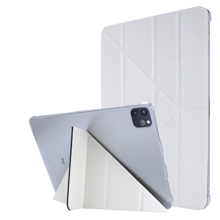 Silk Texture Deformation Flip Leather Case with Three-folding Holder, For iPad Air 11 2024 / Air 2022 / 2020 10.9