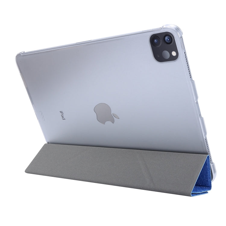Silk Texture Deformation Flip Leather Case with Three-folding Holder, For iPad Air 11 2024 / Air 2022 / 2020 10.9
