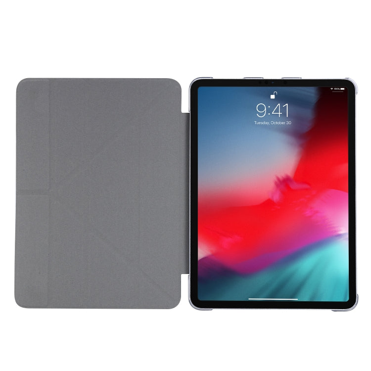 Silk Texture Deformation Flip Leather Case with Three-folding Holder, For iPad Air 11 2024 / Air 2022 / 2020 10.9