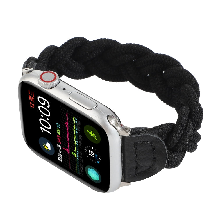 Elastic Woven Watchband For Apple Watch Series 6 & SE & 5 & 4 40mm / 3 & 2 & 1 38mm, 120mm