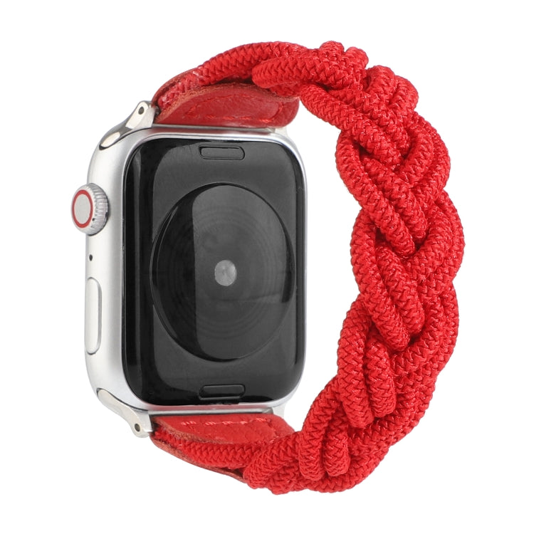 Elastic Woven Watchband For Apple Watch Series 6 & SE & 5 & 4 40mm / 3 & 2 & 1 38mm, 130mm