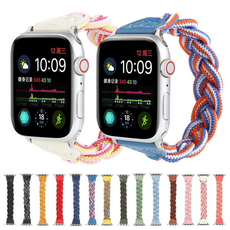 Elastic Woven Watchband For Apple Watch Series 6 & SE & 5 & 4 40mm / 3 & 2 & 1 38mm, 150mm