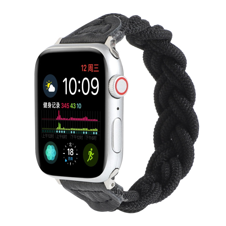 Elastic Woven Watchband For Apple Watch Series 6 & SE & 5 & 4 44mm / 3 & 2 & 1 42mm, 120mm