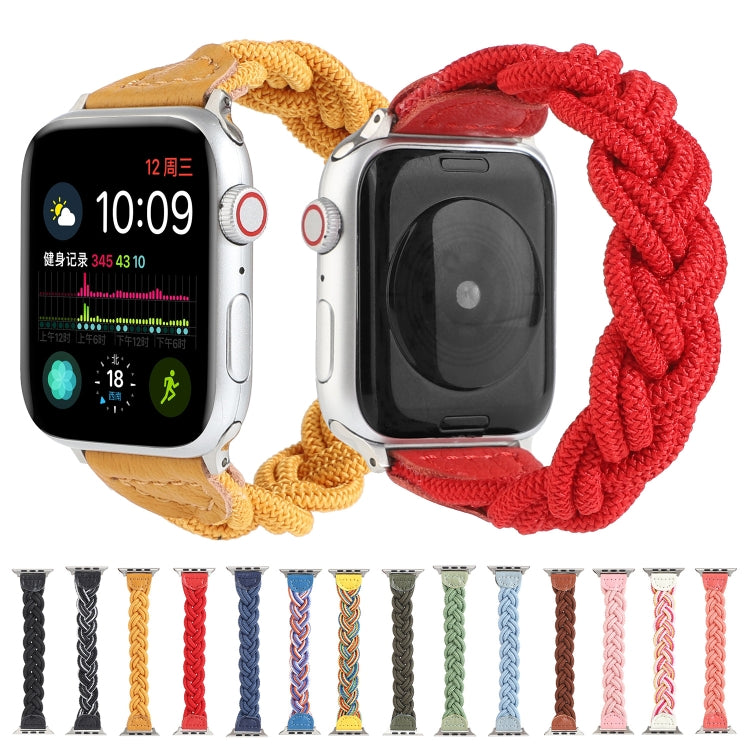 Elastic Woven Watchband For Apple Watch Series 6 & SE & 5 & 4 44mm / 3 & 2 & 1 42mm, 120mm