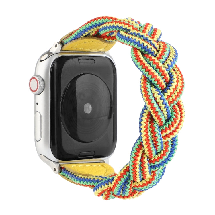 Elastic Woven Watchband For Apple Watch Series 6 & SE & 5 & 4 44mm / 3 & 2 & 1 42mm, 130mm