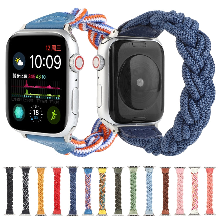 Elastic Woven Watchband For Apple Watch Series 6 & SE & 5 & 4 44mm / 3 & 2 & 1 42mm, 130mm