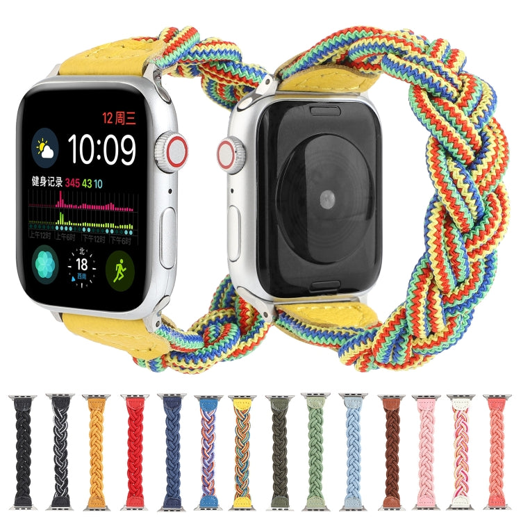 Elastic Woven Watchband For Apple Watch Series 6 & SE & 5 & 4 44mm / 3 & 2 & 1 42mm, 150mm