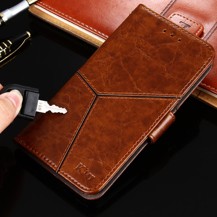 Geometric Stitching Horizontal Flip TPU + PU Leather Case with Holder & Card Slots & Wallet