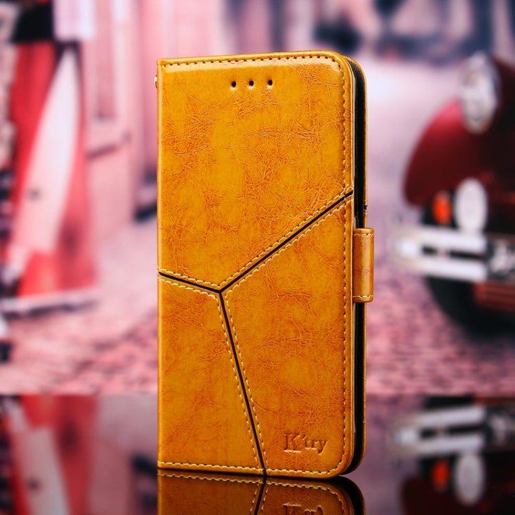Geometric Stitching Horizontal Flip TPU + PU Leather Case with Holder & Card Slots & Wallet