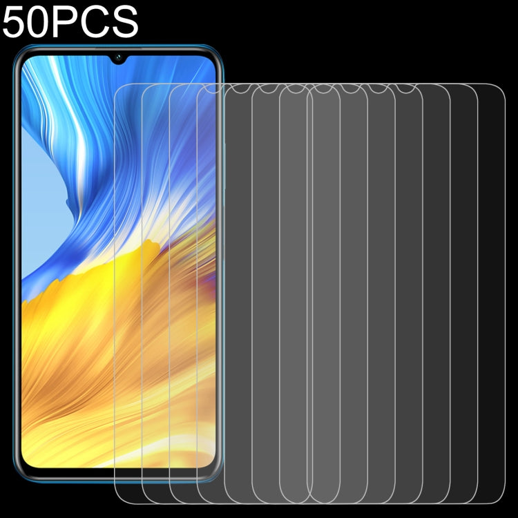 For Motorola Moto G9 Play 50 PCS 0.26mm 9H 2.5D Tempered Glass Film