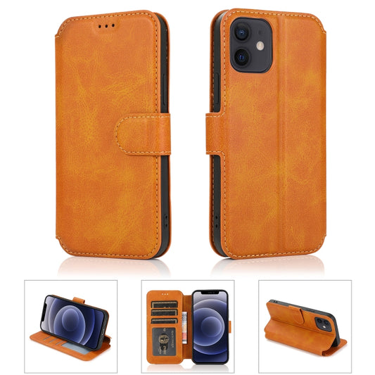 iPhone 12 mini shockproof leather case with card slots and wallet functionality
