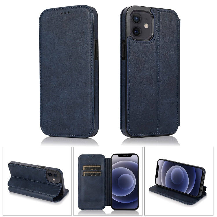 Strong Magnetic Closure PU + TPU Leather Case with Card Slots & Holder