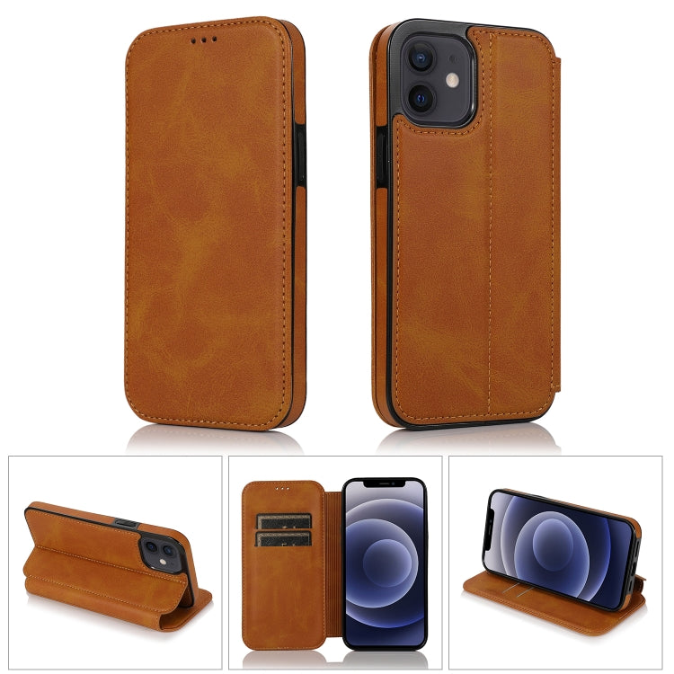 Strong Magnetic Closure PU + TPU Leather Case with Card Slots & Holder