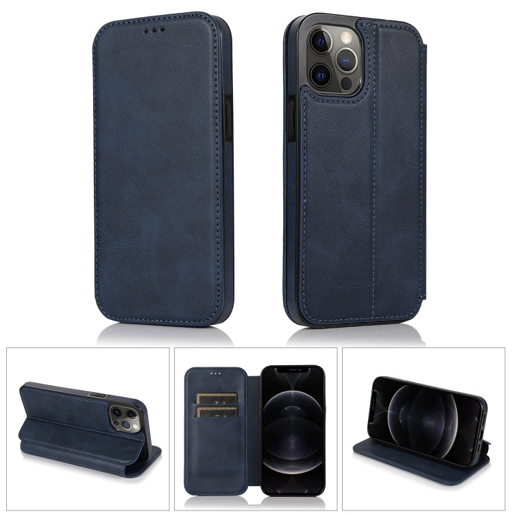Strong Magnetic Closure PU + TPU Leather Case with Card Slots & Holder
