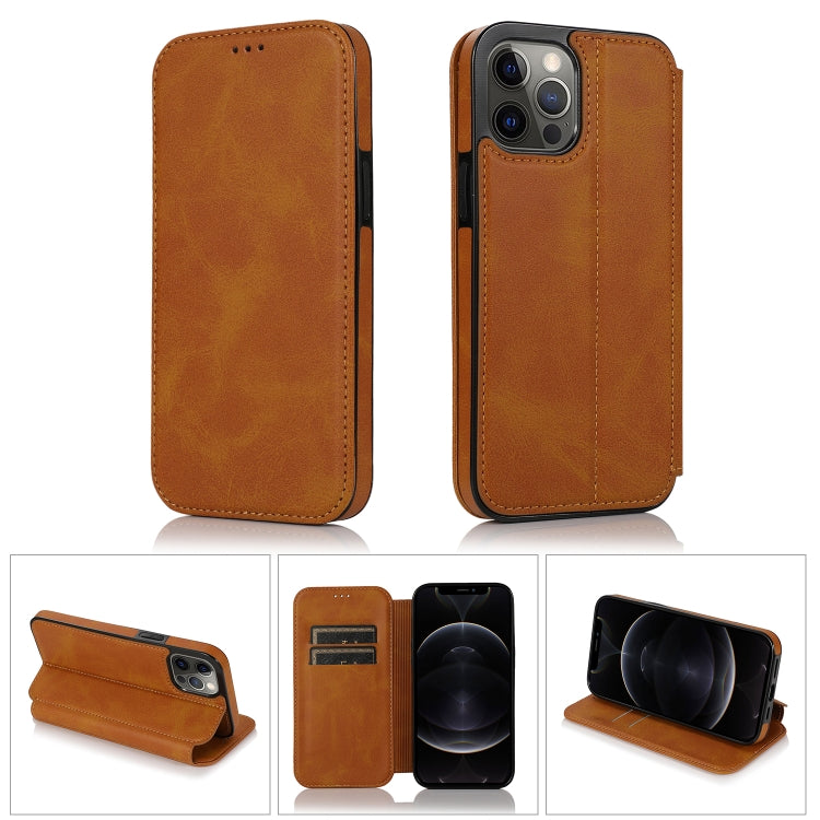 Strong Magnetic Closure PU + TPU Leather Case with Card Slots & Holder