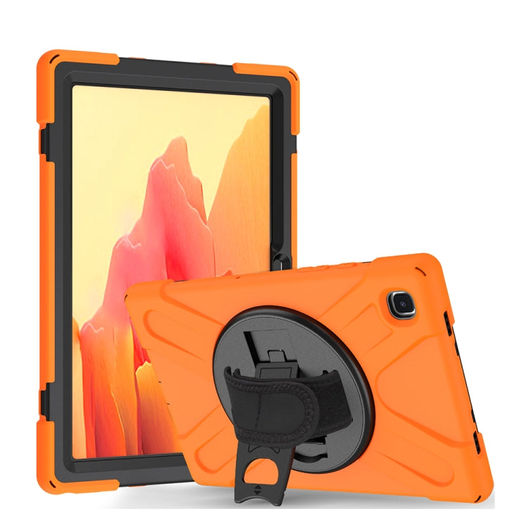 360 Degree Rotation PC + Silicone Protective Case with Holder & Hand-strap, For Samsung Galaxy Tab A7 (2020) T500/T505, For iPad Air 2022 / 2020 10.9