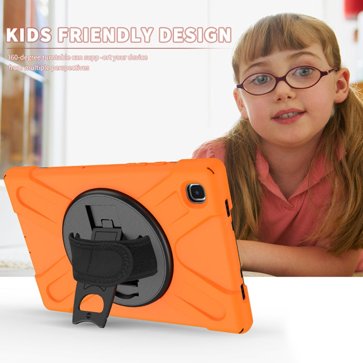 Étui de protection rotatif à 360 degrés en PC et silicone avec support et dragonne, pour Samsung Galaxy Tab A7 (2020) T500/T505 et iPad Air 2022/2020 10.9