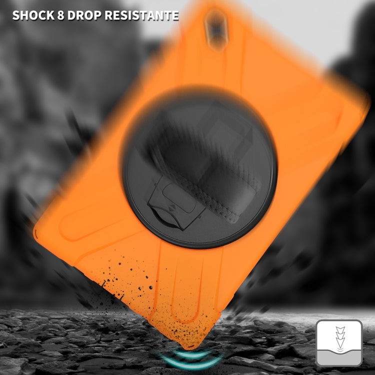 360 Degree Rotation PC + Silicone Protective Case with Holder & Hand-strap, For Samsung Galaxy Tab A7 (2020) T500/T505, For iPad Air 2022 / 2020 10.9