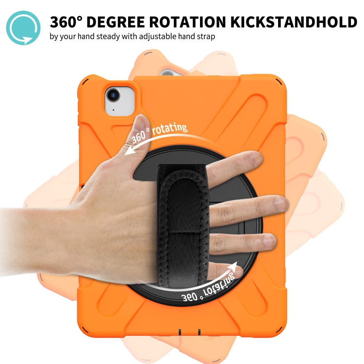 360 Degree Rotation PC + Silicone Protective Case with Holder & Hand-strap, For Samsung Galaxy Tab A7 (2020) T500/T505, For iPad Air 2022 / 2020 10.9