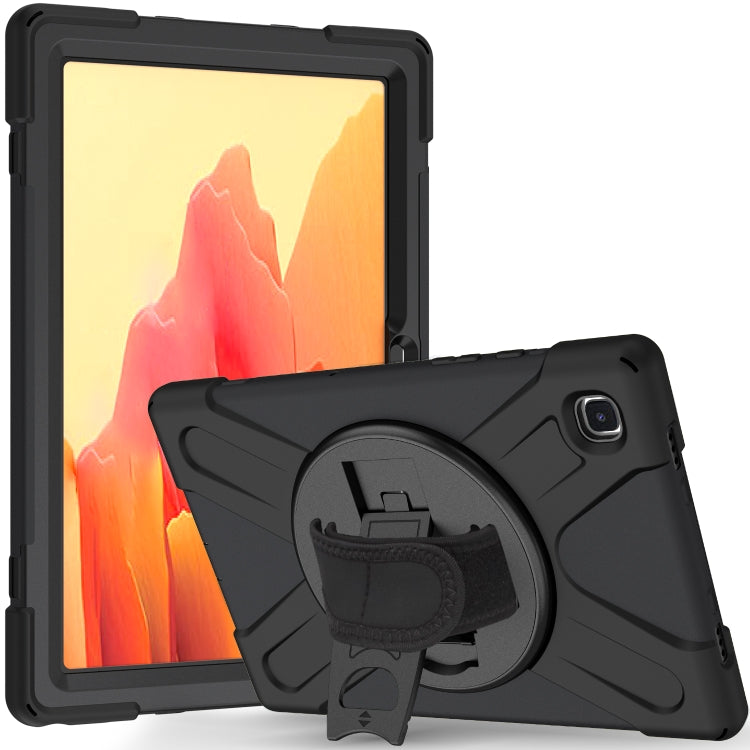 Étui de protection rotatif à 360 degrés en PC et silicone avec support et dragonne, pour Samsung Galaxy Tab A7 (2020) T500/T505 et iPad Air 2022/2020 10.9