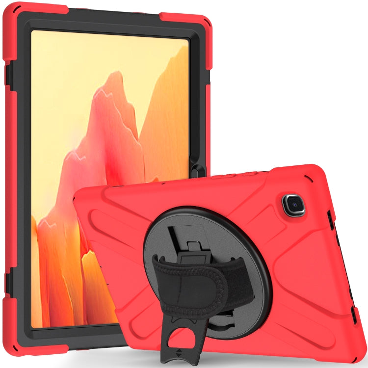 360 Degree Rotation PC + Silicone Protective Case with Holder & Hand-strap, For Samsung Galaxy Tab A7 (2020) T500/T505, For iPad Air 2022 / 2020 10.9