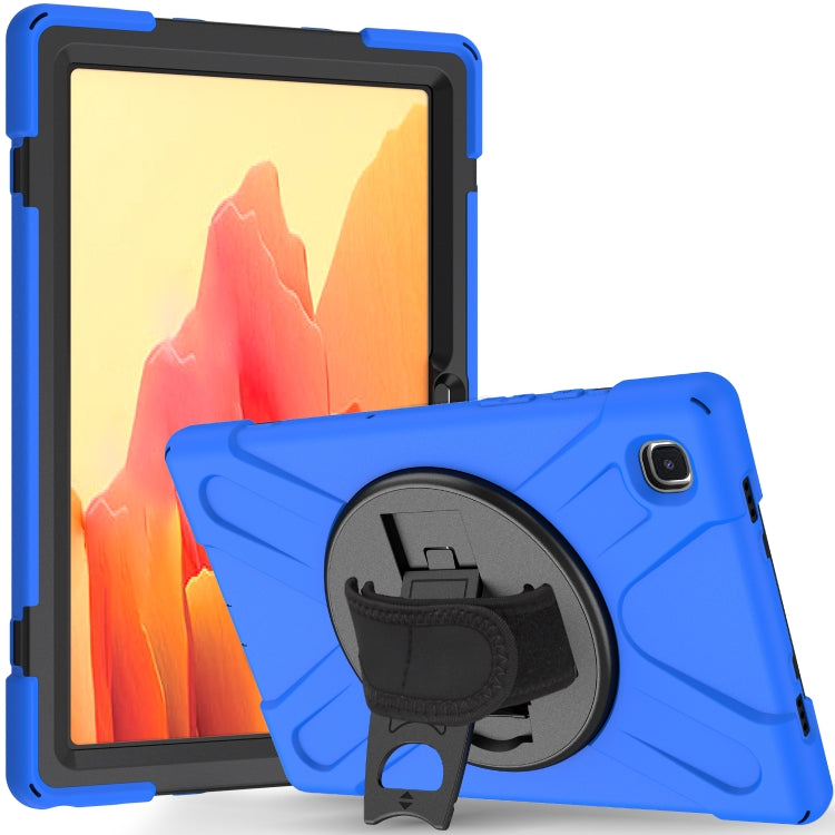 360 Degree Rotation PC + Silicone Protective Case with Holder & Hand-strap, For Samsung Galaxy Tab A7 (2020) T500/T505, For iPad Air 2022 / 2020 10.9