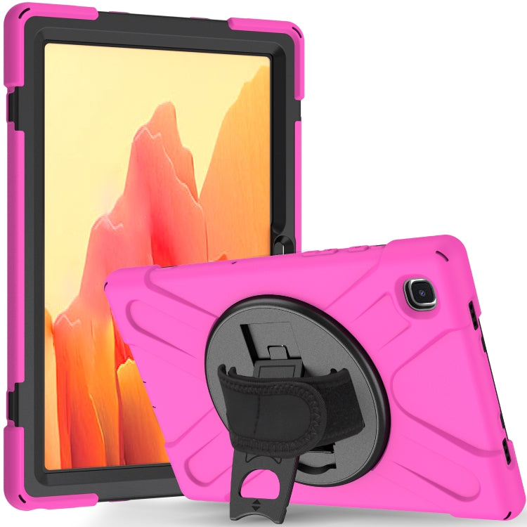 360 Degree Rotation PC + Silicone Protective Case with Holder & Hand-strap, For Samsung Galaxy Tab A7 (2020) T500/T505, For iPad Air 2022 / 2020 10.9