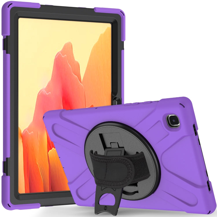 Étui de protection rotatif à 360 degrés en PC et silicone avec support et dragonne, pour Samsung Galaxy Tab A7 (2020) T500/T505 et iPad Air 2022/2020 10.9