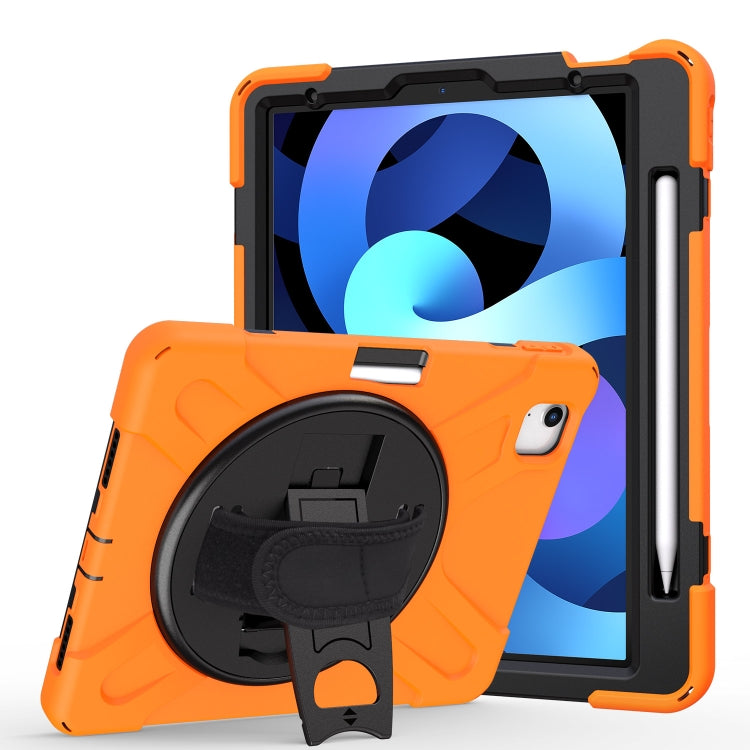 360 Degree Rotation PC + Silicone Protective Case with Holder & Hand-strap, For Samsung Galaxy Tab A7 (2020) T500/T505, For iPad Air 2022 / 2020 10.9