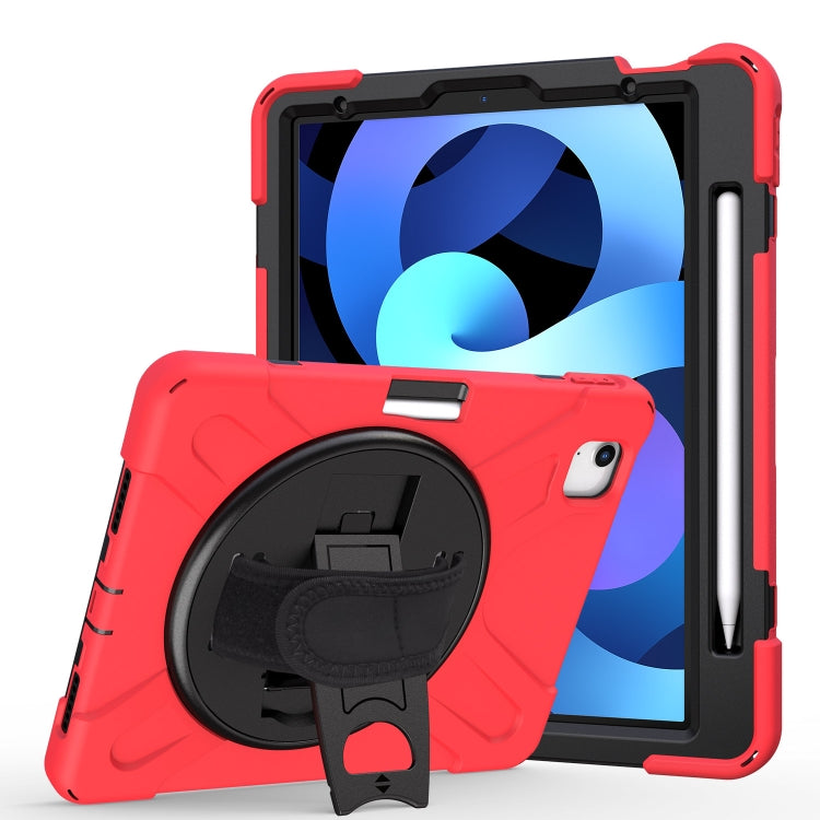 360 Degree Rotation PC + Silicone Protective Case with Holder & Hand-strap, For Samsung Galaxy Tab A7 (2020) T500/T505, For iPad Air 2022 / 2020 10.9