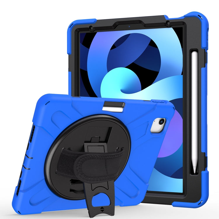 360 Degree Rotation PC + Silicone Protective Case with Holder & Hand-strap, For Samsung Galaxy Tab A7 (2020) T500/T505, For iPad Air 2022 / 2020 10.9