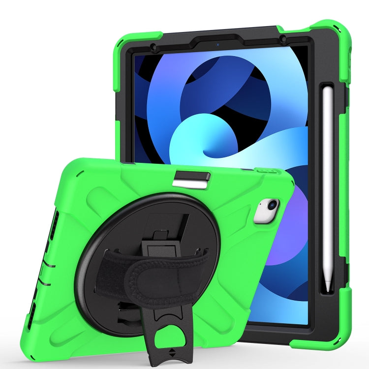 Étui de protection rotatif à 360 degrés en PC et silicone avec support et dragonne, pour Samsung Galaxy Tab A7 (2020) T500/T505 et iPad Air 2022/2020 10.9