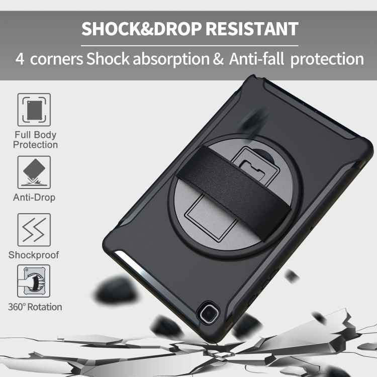 Étui de protection rotatif à 360 degrés en PC et TPU avec support, dragonne et emplacement pour stylet, pour Samsung Galaxy Tab A7 (2020) T500/T505, iPad Air 2022/2020 10.9, iPad Air 2022/2020