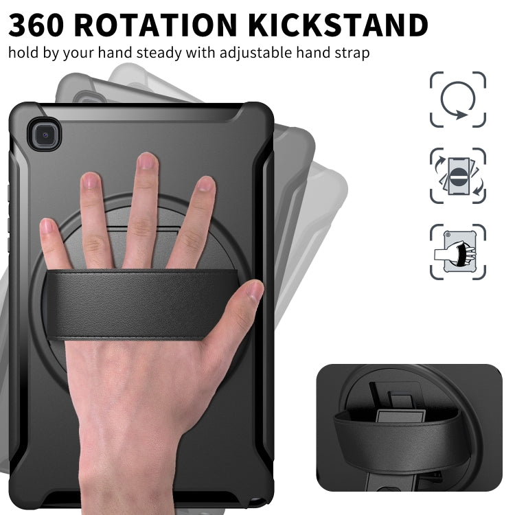 360 Degree Rotation PC + TPU Protective Case with Holder & Hand-strap & Pen Slot, For Samsung Galaxy Tab A7 (2020) T500/T505, For iPad Air 2022 / 2020 10.9, For iPad Air 2022 / 2020