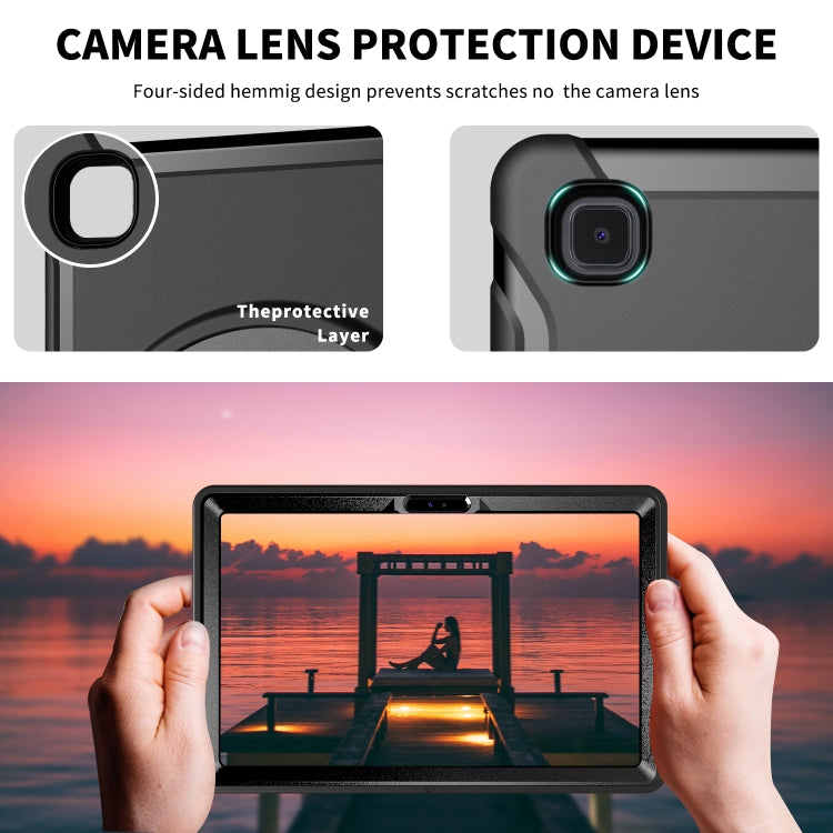 Étui de protection rotatif à 360 degrés en PC et TPU avec support, dragonne et emplacement pour stylet, pour Samsung Galaxy Tab A7 (2020) T500/T505, iPad Air 2022/2020 10.9, iPad Air 2022/2020