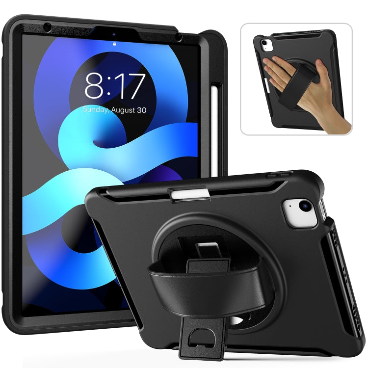 360 Degree Rotation PC + TPU Protective Case with Holder & Hand-strap & Pen Slot, For Samsung Galaxy Tab A7 (2020) T500/T505, For iPad Air 2022 / 2020 10.9, For iPad Air 2022 / 2020