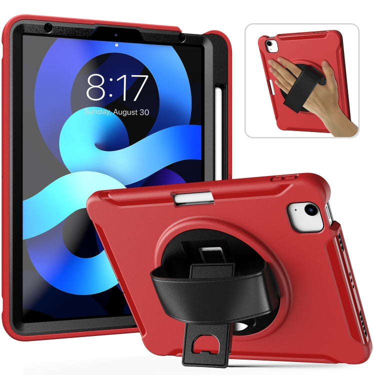 360 Degree Rotation PC + TPU Protective Case with Holder & Hand-strap & Pen Slot, For Samsung Galaxy Tab A7 (2020) T500/T505, For iPad Air 2022 / 2020 10.9, For iPad Air 2022 / 2020