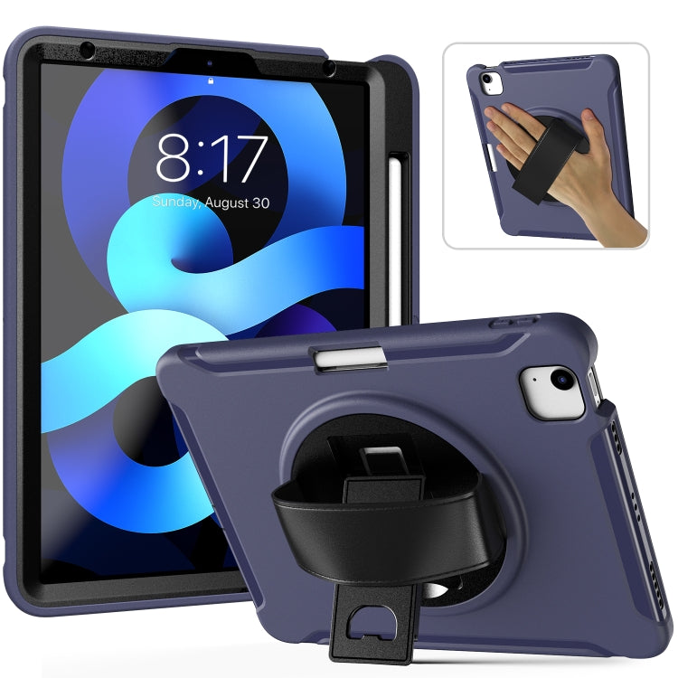 360 Degree Rotation PC + TPU Protective Case with Holder & Hand-strap & Pen Slot, For Samsung Galaxy Tab A7 (2020) T500/T505, For iPad Air 2022 / 2020 10.9, For iPad Air 2022 / 2020