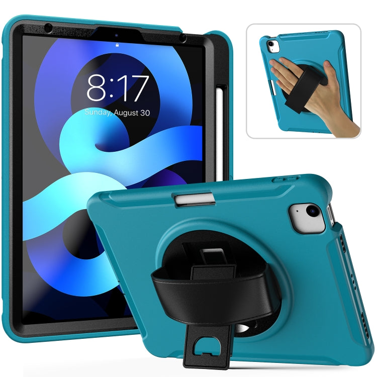360 Degree Rotation PC + TPU Protective Case with Holder & Hand-strap & Pen Slot, For Samsung Galaxy Tab A7 (2020) T500/T505, For iPad Air 2022 / 2020 10.9, For iPad Air 2022 / 2020