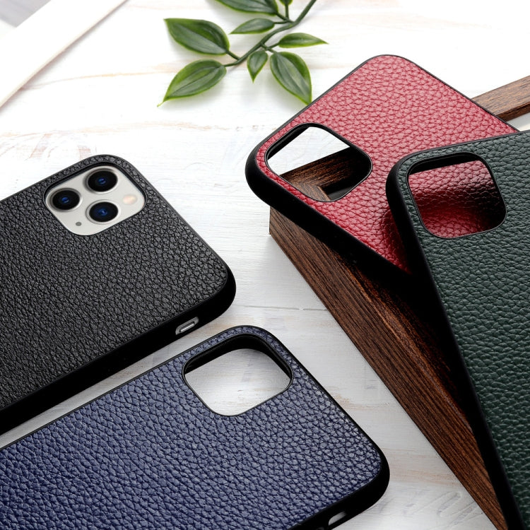 Litchi Texture Genuine Leather Folding Protective Case