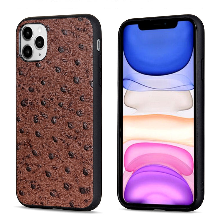 Ostrich Texture Genuine Leather Protective Case