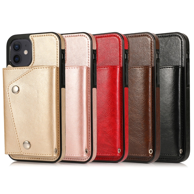 Shockproof PU + TPU Leather Case with Card Slots & Holder & Photo Frame & Wallet & Lanyard, For iPhone 12 mini, For iPhone 12 / 12 Pro, For iPhone 12 Pro Max