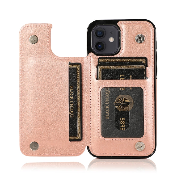 Double Buckle Mandala Pattern PU+TPU Protective Case with Card Slots & Holder & Photo Frame, For iPhone 12 mini, For iPhone 12 / 12 Pro, For iPhone 12 Pro Max