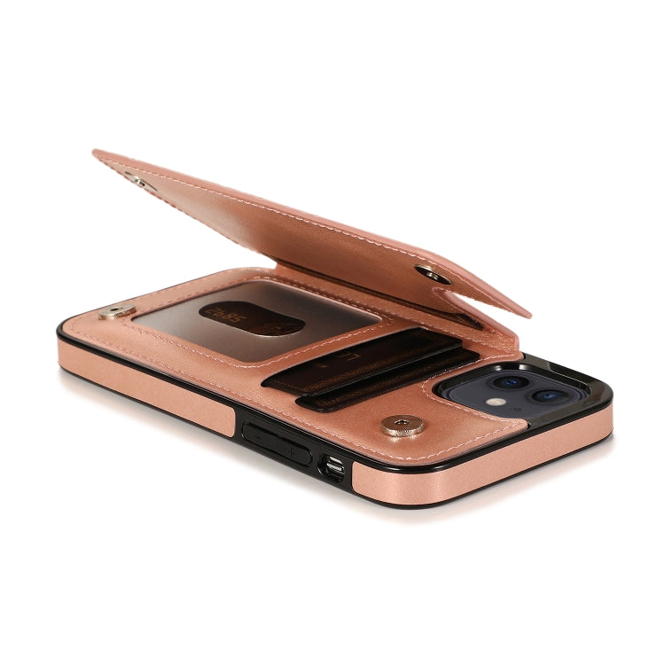 Double Buckle Mandala Pattern PU+TPU Protective Case with Card Slots & Holder & Photo Frame, For iPhone 12 mini, For iPhone 12 / 12 Pro, For iPhone 12 Pro Max