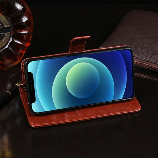 iPhone 12 Pro Max protective leather case with built-in card storage and kickstand