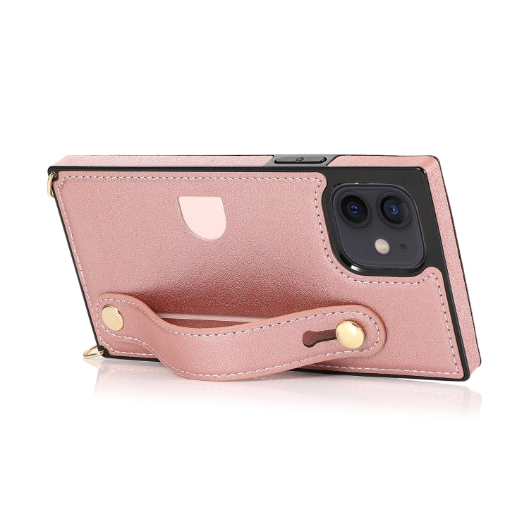 PU+TPU Shockproof Protective Case with Crossbody Lanyard & Holder & Card Slot & Wrist Strap