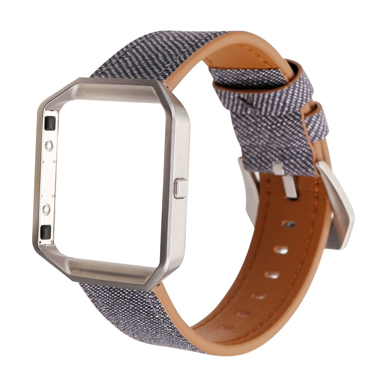 For Fitbit Blaze Cowboy Texture Genuine Leather Replacement Strap Watchband, For Fitbit Blaze
