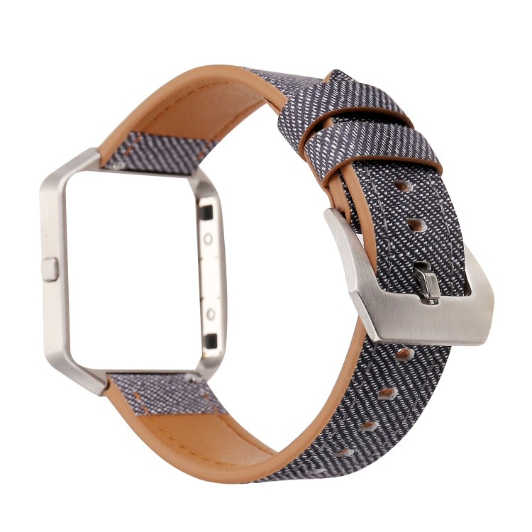 For Fitbit Blaze Cowboy Texture Genuine Leather Replacement Strap Watchband, For Fitbit Blaze