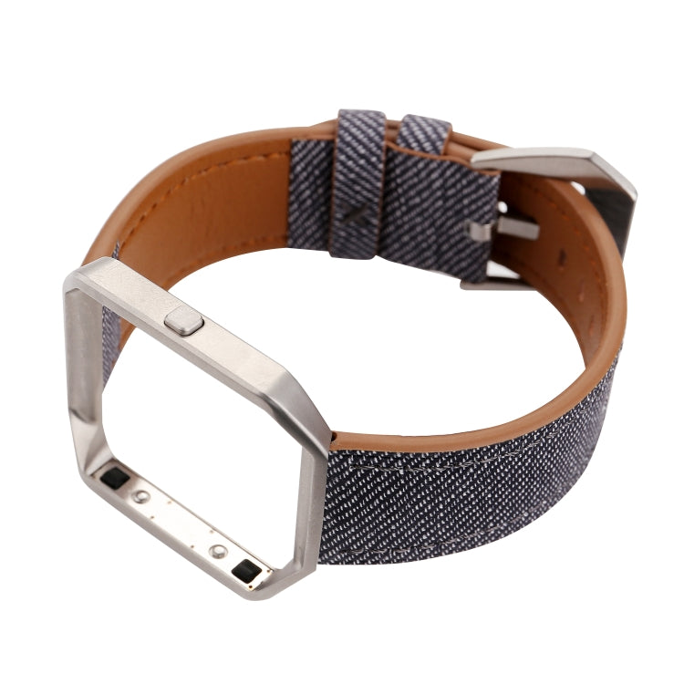 For Fitbit Blaze Cowboy Texture Genuine Leather Replacement Strap Watchband, For Fitbit Blaze